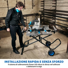 Troncatrice per metallo da 355 mm Evolution S355MCS + Supporto con ruote MCSSTAND