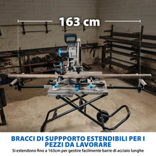 Troncatrice per metallo da 355 mm Evolution S355MCS + Supporto con ruote MCSSTAND