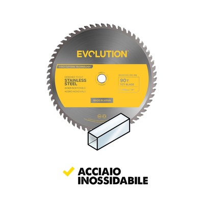 Lama per acciaio inox in TCT – G2 da 355 mm, 90 Denti, per troncatrici