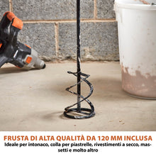 Miscelatore portatile a batteria Evolution R120MXR-Li senza batteria e caricabatterie