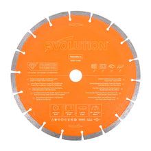 Disco diamantato premium segmentato 255mm foro 22,2mm