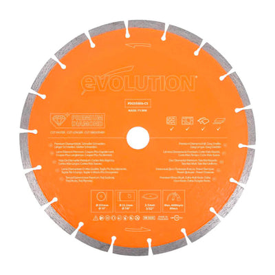 Disco diamantato premium segmentato 255mm foro 22,2mm