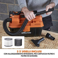 Aspiratore secco / umido a batteria 11L Evolution R11VAC-Li con batteria da 4Ah e caricabatterie