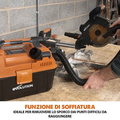 Aspiratore secco / umido a batteria 11L Evolution R11VAC-Li con batteria da 4Ah e caricabatterie