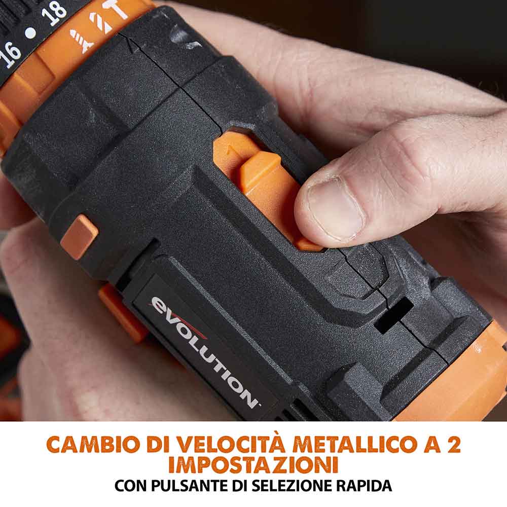 Trapano avvitatore a batteria Evolution R13CMB-Li senza batteria e caricabatterie