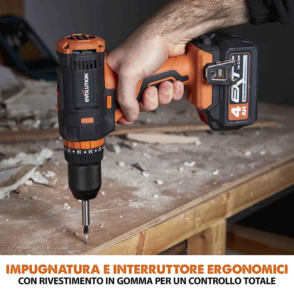 Trapano avvitatore a batteria Evolution R13CMB-Li senza batteria e caricabatterie