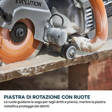 Sega elettrica per cemento da 150mm con sistema anti-polvere ad acqua e disco diamantato ad alta resistenza | R150DCT-PRO
