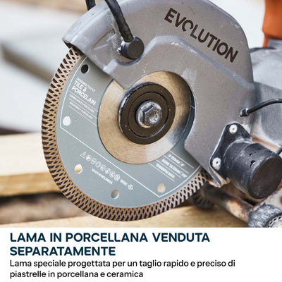 Sega elettrica per cemento da 150mm con sistema anti-polvere ad acqua e disco diamantato ad alta resistenza | R150DCT-PRO
