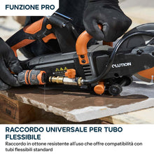 Sega elettrica per cemento da 150mm con sistema anti-polvere ad acqua e disco diamantato ad alta resistenza | R150DCT-PRO