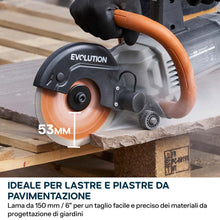 Sega elettrica per cemento da 150mm con disco diamantato Endurance | R150DCT