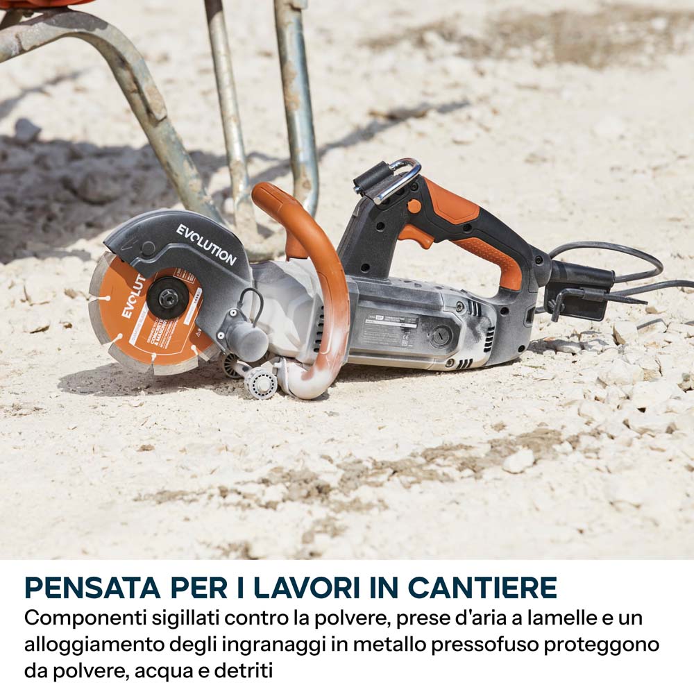 Sega elettrica per cemento da 150mm con disco diamantato Endurance | R150DCT