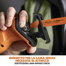 Sega a gattuccio a batteria Evolution R150RCP-Li con 2 lame multi-materiale senza batteria e caricabatterie.