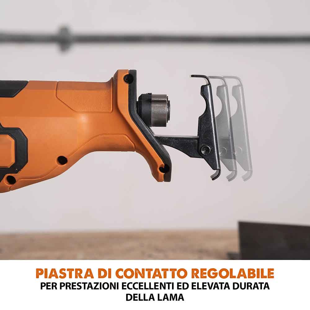 Sega a gattuccio a batteria Evolution R150RCP-Li con 2 lame multi-materiale senza batteria e caricabatterie.