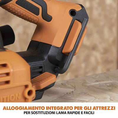 Sega circolare a batteria 165mm Evolution R165CCS-Li con lama multi-materiale TCT, batteria da 4Ah e caricabatterie rapido.