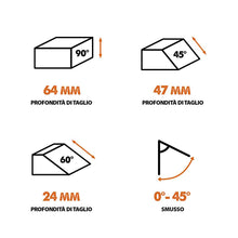Sega circolare Evolution R185CCS da 185mm con lama multi-materiale TCT