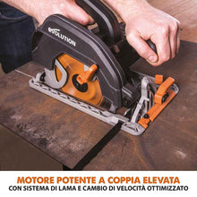 Sega circolare Evolution R185CCS da 185mm con lama multi-materiale TCT