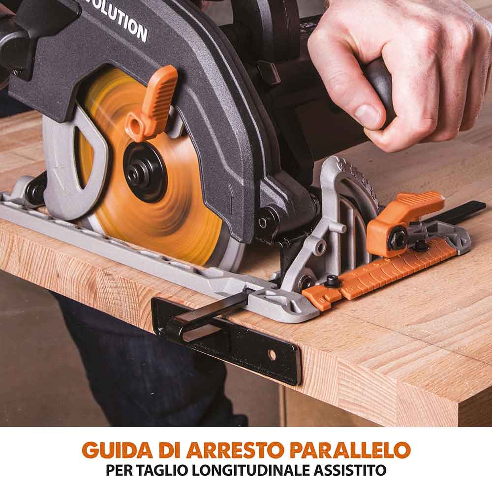 Sega circolare Evolution R185CCS da 185mm con lama multi-materiale TCT