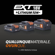 Troncatrice angolare a batteria Evolution R185CMS-Li da 185 mm con lama multi-materiale TCT, batteria da 4 Ah e caricabatterie