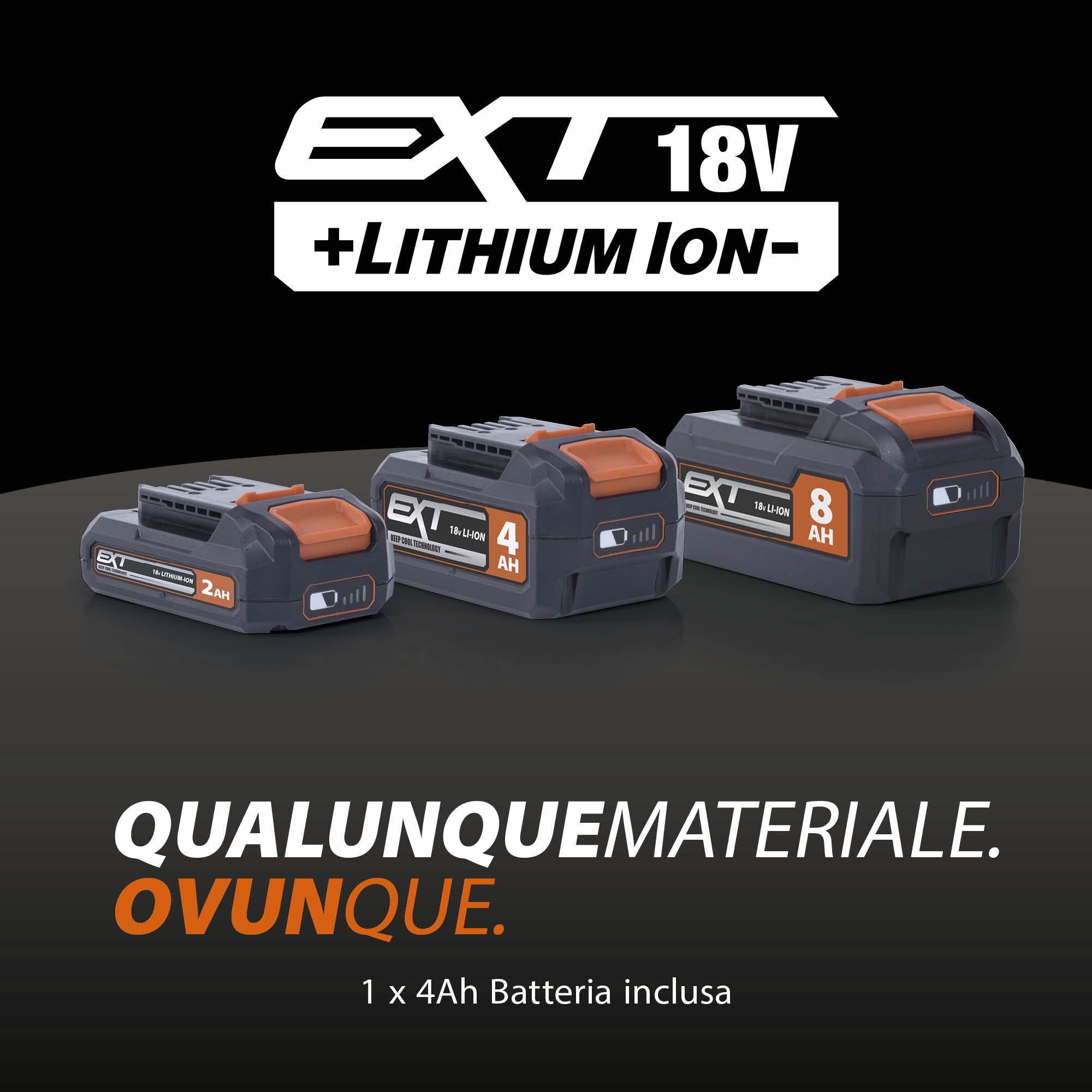 Troncatrice angolare a batteria Evolution R185CMS-Li da 185 mm con lama multi-materiale TCT, batteria da 4 Ah e caricabatterie