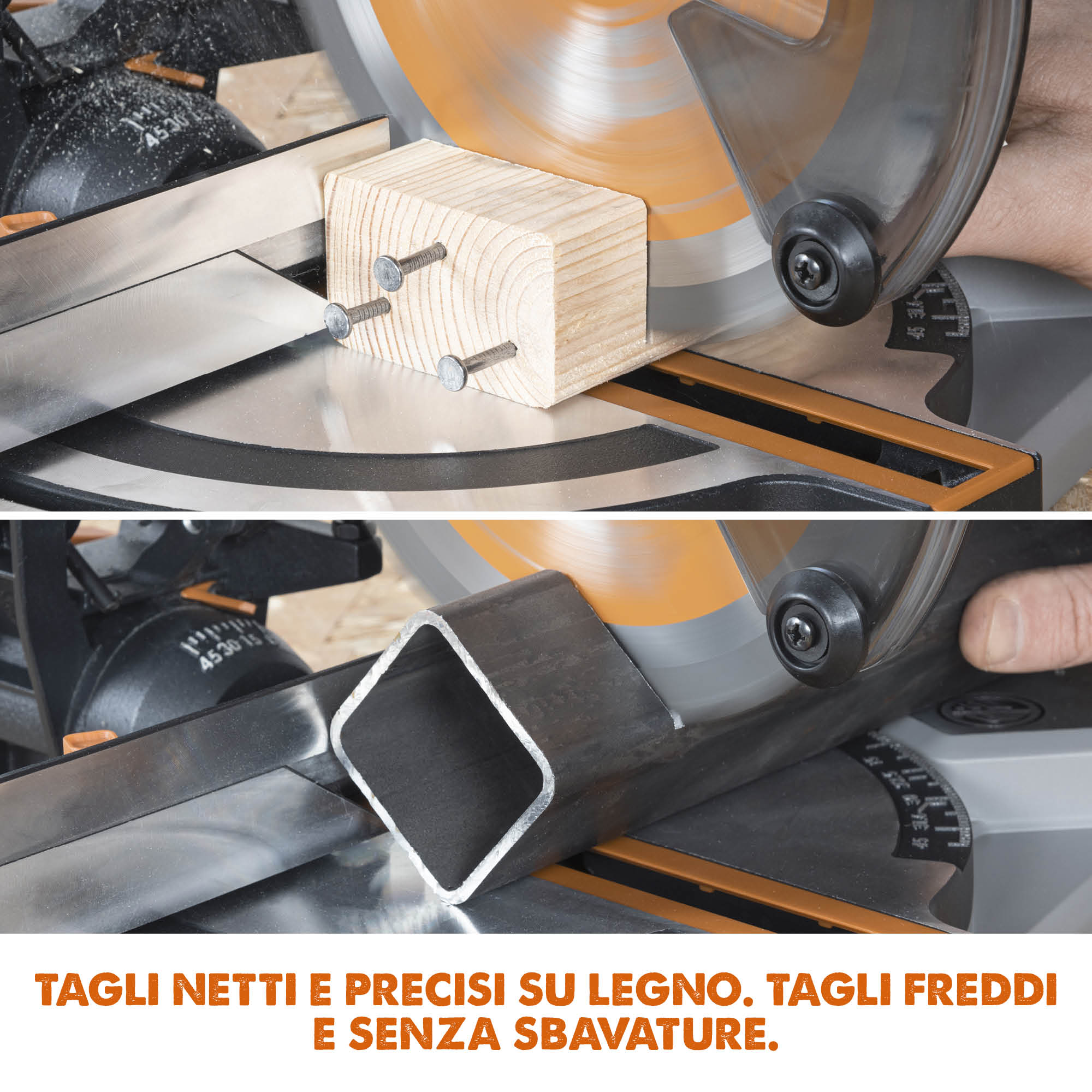 Troncatrice angolare a batteria Evolution R185CMS-Li da 185 mm con lama multi-materiale TCT, batteria da 4 Ah e caricabatterie