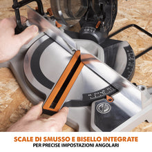 Troncatrice angolare a batteria Evolution R185CMS-Li da 185 mm con lama multi-materiale TCT, batteria da 4 Ah e caricabatterie