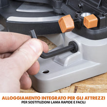Troncatrice angolare a batteria Evolution R185CMS-Li da 185 mm con lama multi-materiale TCT, batteria da 4 Ah e caricabatterie