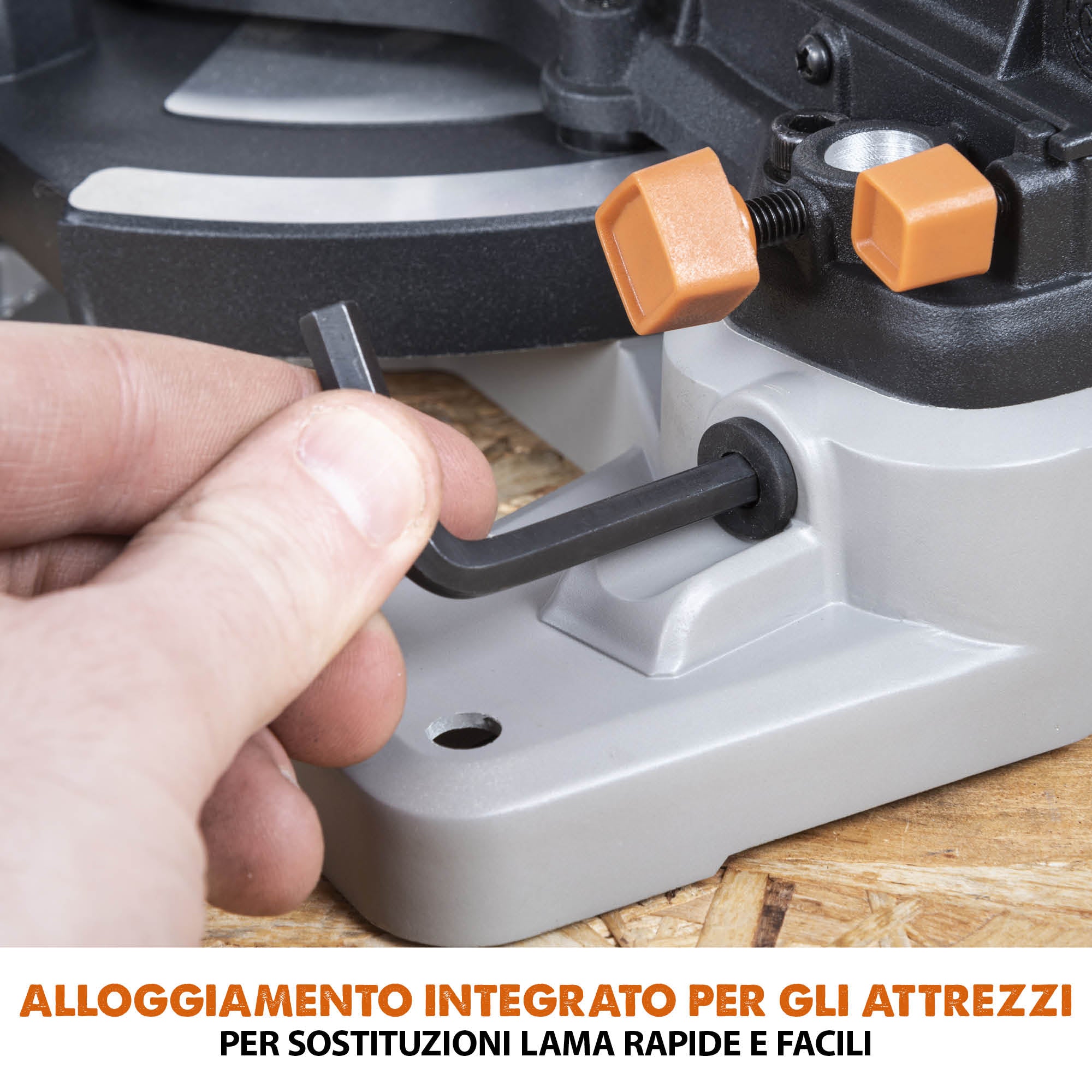 Troncatrice angolare a batteria Evolution R185CMS-Li da 185 mm con lama multi-materiale TCT, batteria da 4 Ah e caricabatterie