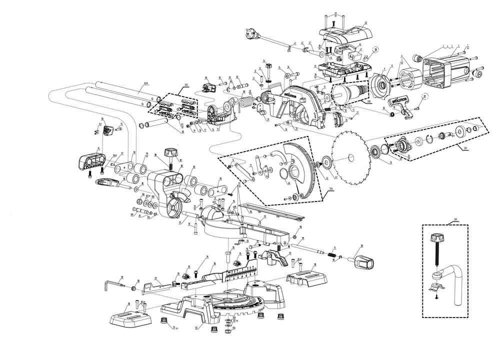 Evolution R185SMS Troncatrice radiale Ricambi