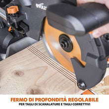 Pacchetto Evolution: Troncatrice radiale angolare R210SMS-300+ da 210 mm con Lama multi-materiale TCT + Supporto universale