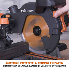 Pacchetto Evolution: Troncatrice radiale angolare R210SMS+ con lama multi-materiale TCT + Supporto universale