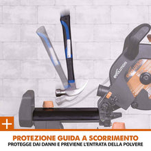 Pacchetto Evolution: Troncatrice radiale angolare R210SMS+ con lama multi-materiale TCT + Supporto universale