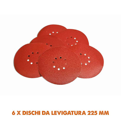 Levigatrice a giraffa telescopica Evolution R225DWS con 6 dischi abrasivi