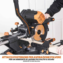 Pacchetto Evolution: Troncatrice radiale a doppia inclinazione da 255mm R255SMS-DB+ con lama multi-materiale TCT e lama per legno da finitura + Supporto universale PLUS