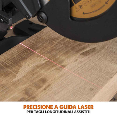 Pacchetto Evolution: Troncatrice radiale angolare da 255 mm R255SMS+ con lama multi-materiale TCT + Supporto universale