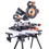 Pacchetto Evolution: Troncatrice radiale angolare da 255 mm R255SMS+ con lama multi-materiale TCT + Supporto universale PLUS
