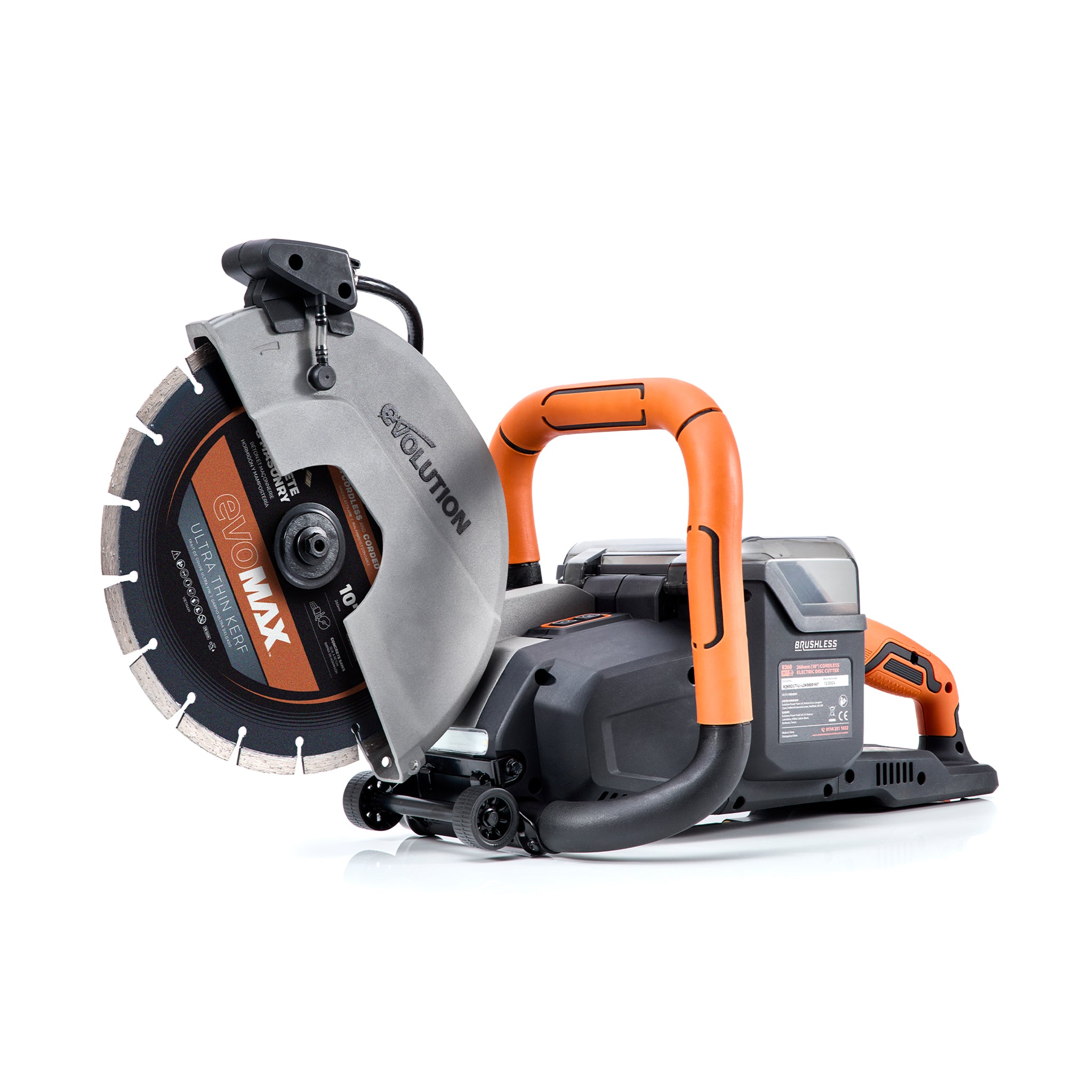 Sega per calcestruzzo a batteria Evolution R260DCT-Li, disco da 260 mm, senza batterie e caricabatterie