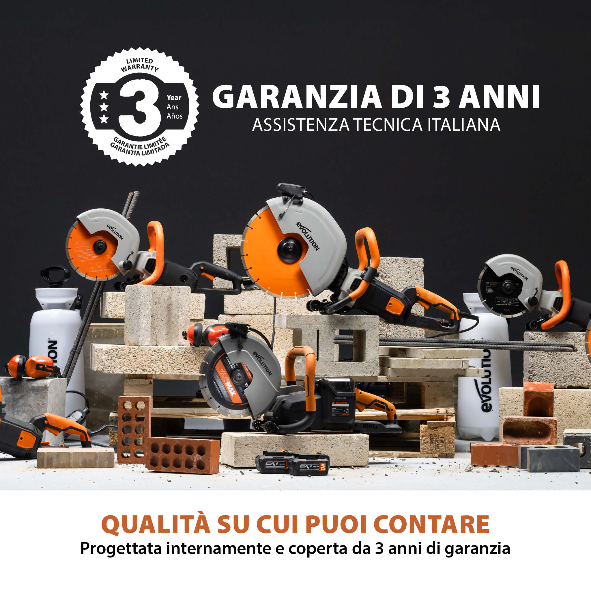 Sega per calcestruzzo elettrica 350mm Evolution R350DCT+ con sistema antipolvere e disco diamantato premium