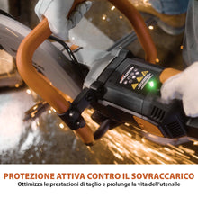 Sega per calcestruzzo elettrica 350mm Evolution R350DCT+ con sistema antipolvere e disco diamantato premium