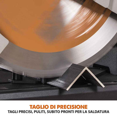 Pacchetto Evolution: Troncatrice a trazione da 355mm R355CPS con lama multi-materiale TCT + supporto universale