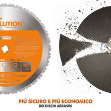 Pacchetto Evolution: Troncatrice a trazione da 355mm R355CPS con lama multi-materiale TCT + supporto universale
