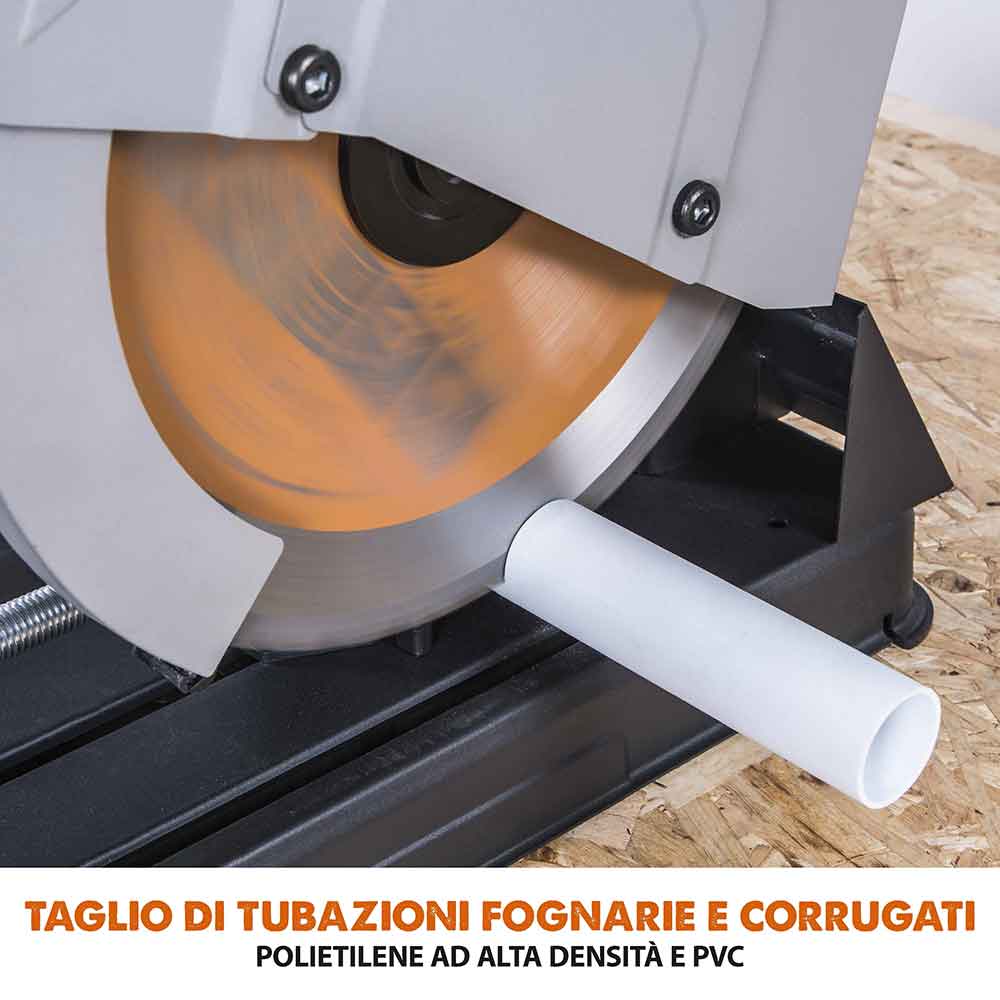 Troncatrice a trazione 355mm Evolution R355CPS con lama Multi-Materiale TCT