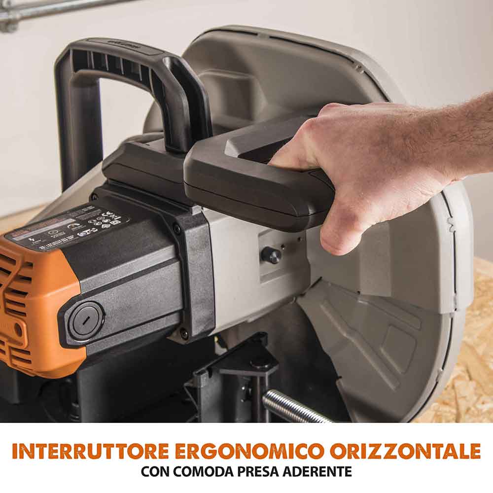 Pacchetto Evolution: Troncatrice a trazione da 355mm R355CPS con lama multi-materiale TCT + supporto universale