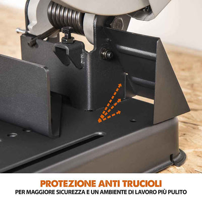 Pacchetto Evolution: Troncatrice a trazione da 355mm R355CPS con lama multi-materiale TCT + supporto universale