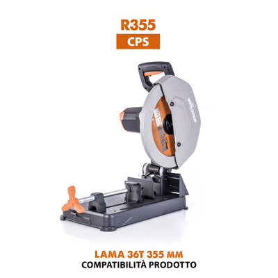 Lama multi-materiale TCT Evolution da 355 mm 36 denti foro 25,4 mm per sega circolare