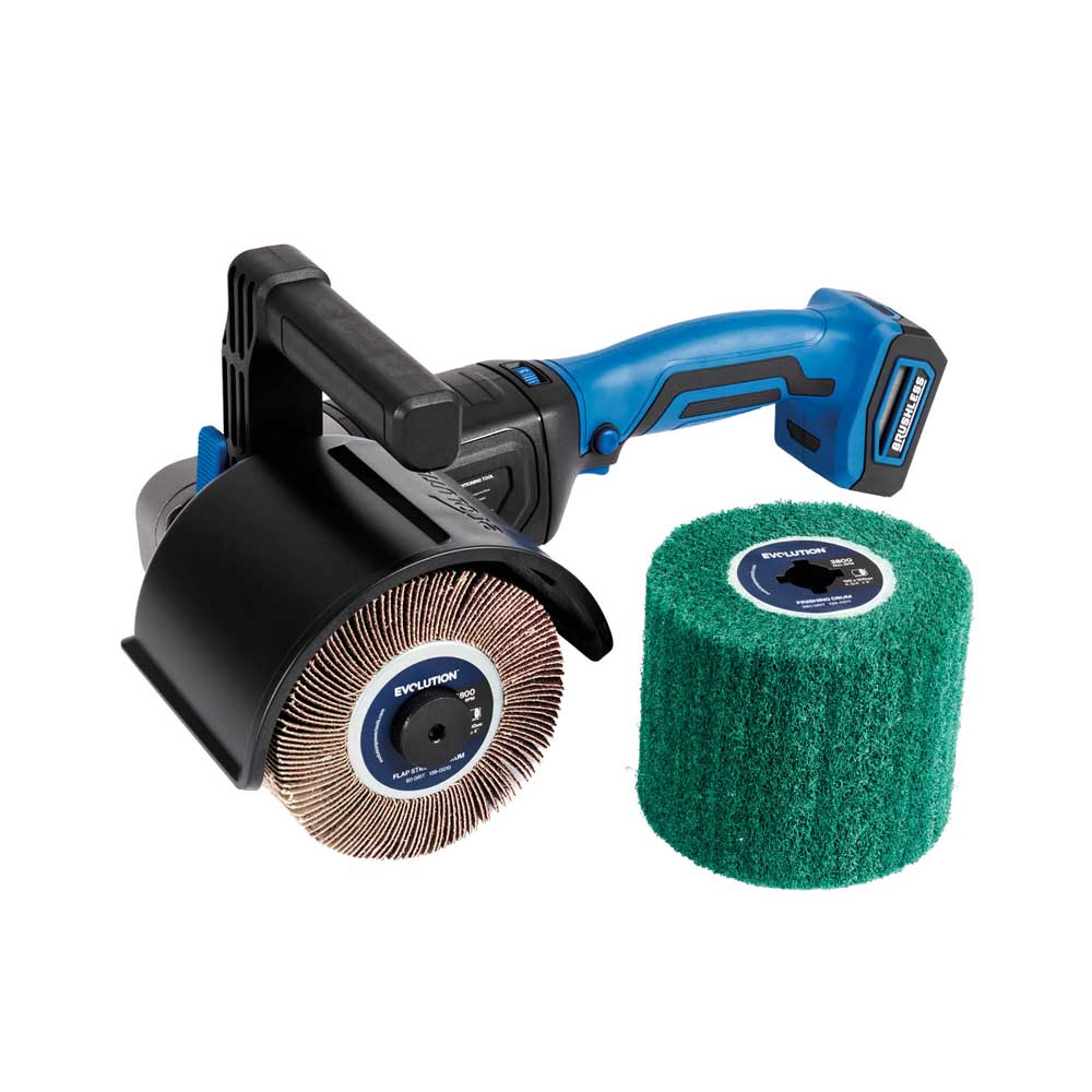 Satinatrcie a batteria 18V con motore a spazzole e 2 tamburi | S120SCT-Li