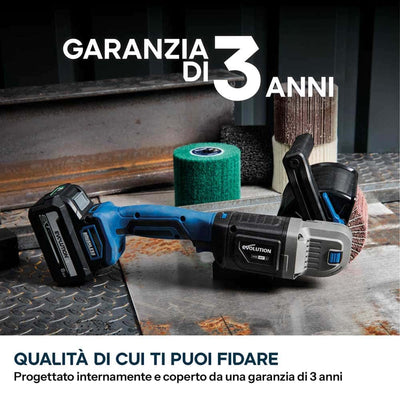 Satinatrcie a batteria 18V con motore a spazzole e 2 tamburi | S120SCT-Li