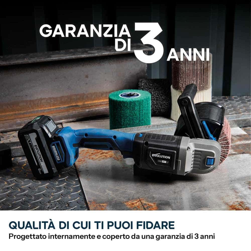 Satinatrcie a batteria 18V con motore a spazzole e 2 tamburi | S120SCT-Li