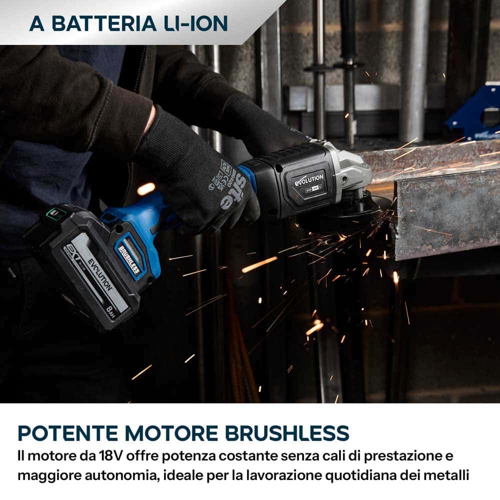 Smerigliatrice angolare a batteria da 125mm (5