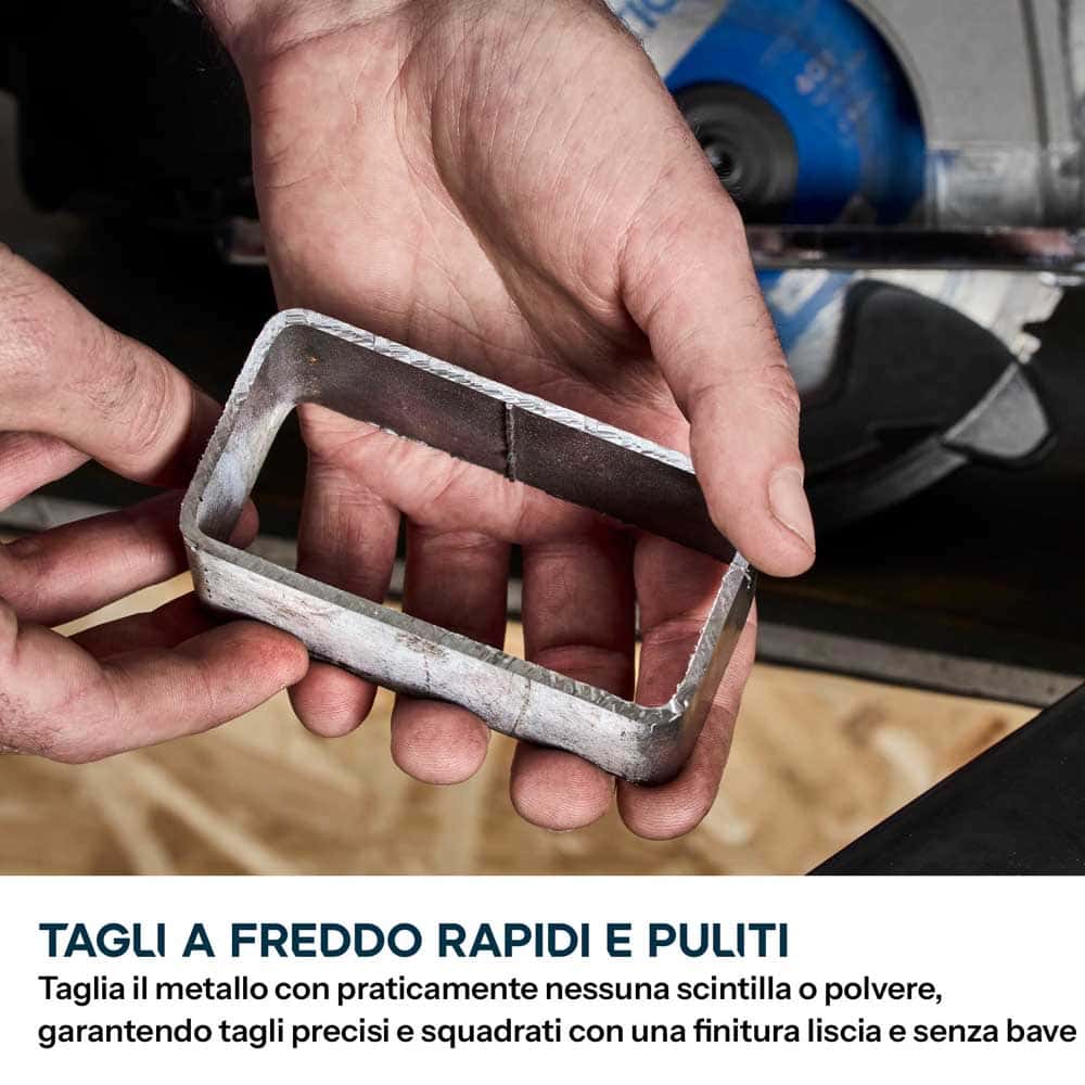 Sega circolare per ferro a batteria da 165mm con lama a taglio sottile | Profondità di taglio di 58mm | S165CCS-Li