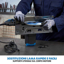 Pacchetto Evolution: Sega circolare S210CCS da 210mm per il taglio del metallo + binari di guida al taglio da 2,8m